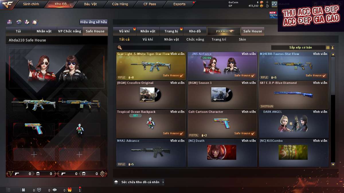 shop acc cf uy tin gia re